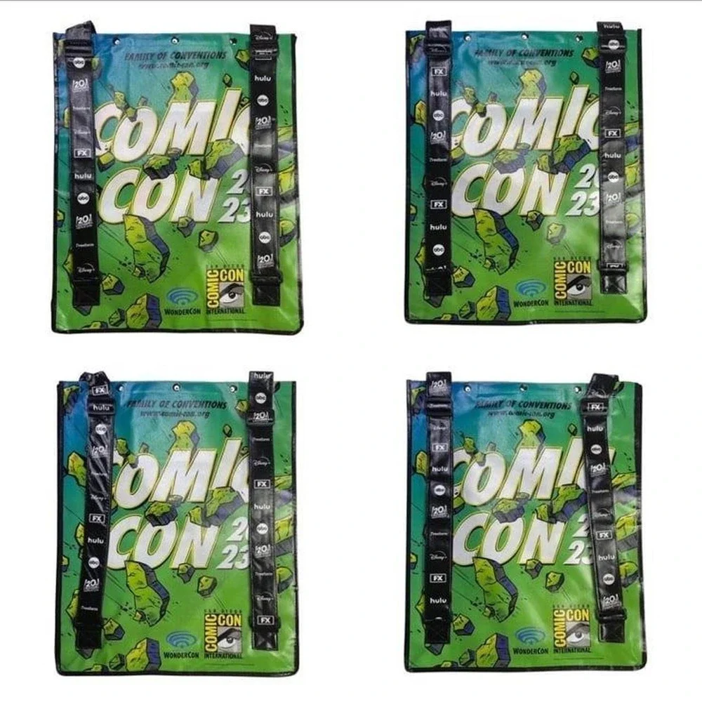 Lot of 4 San Diego comic con comicon large bags